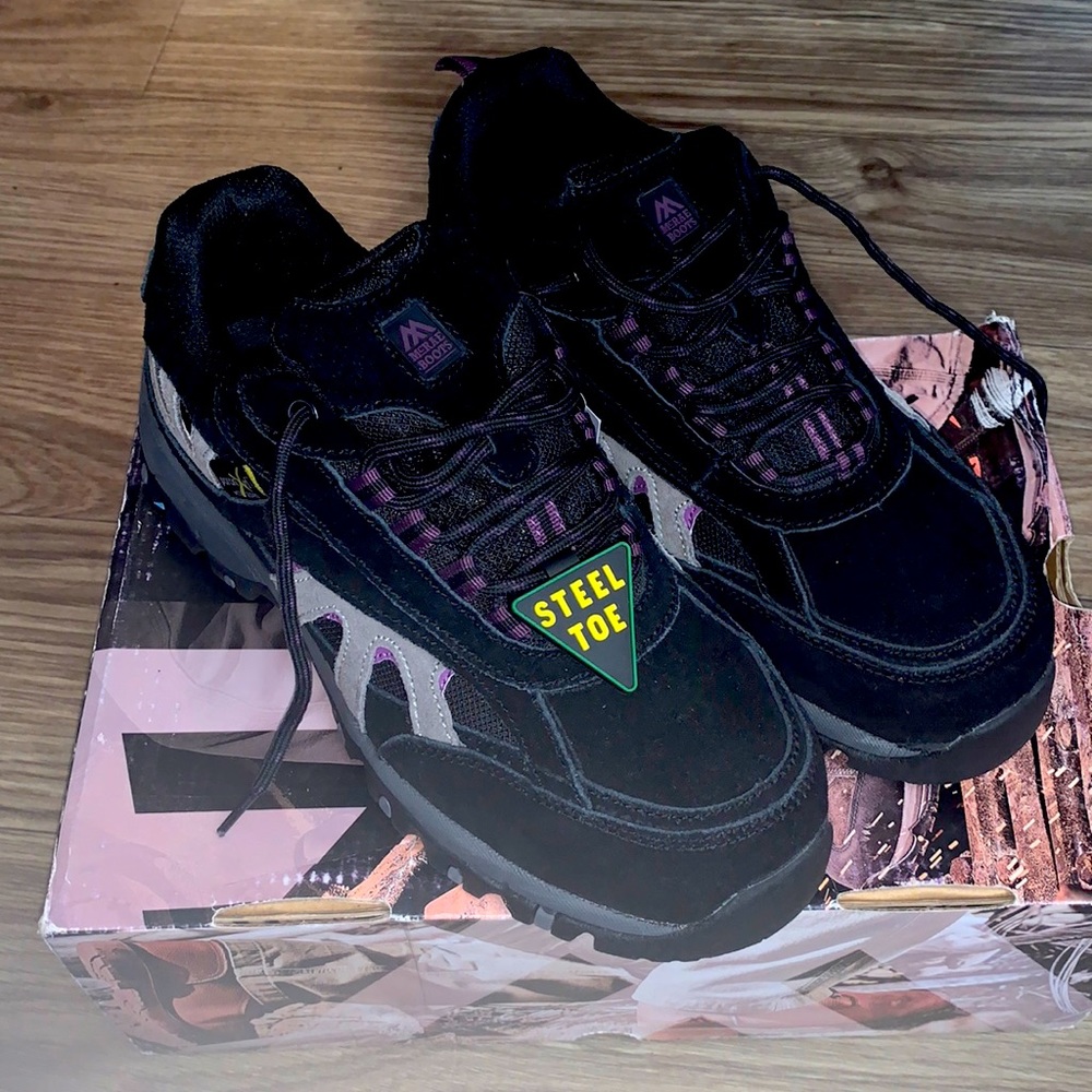 (McRAE Boots)Woman Steel Toe Shoes!